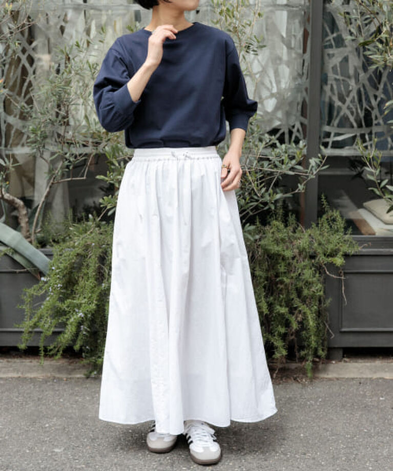 URBAN RESEARCH DOORS「DOORS FORK&SPOON　ナイロンギャザースカート」|スカート|