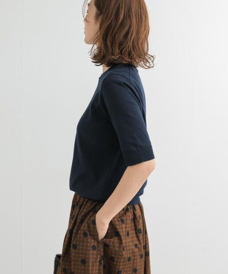 URBAN RESEARCH DOORS「DOORS 『UR TECH ひやサラクール』コットンハーフスリーブKNIT」|ニット・セーター|