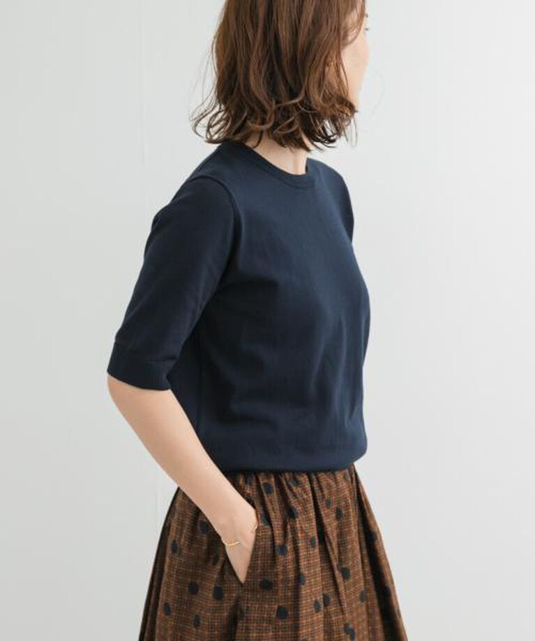 URBAN RESEARCH DOORS「DOORS 『UR TECH ひやサラクール』コットンハーフスリーブKNIT」|ニット・セーター|