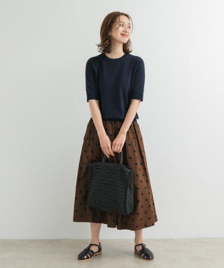 URBAN RESEARCH DOORS「DOORS 『UR TECH ひやサラクール』コットンハーフスリーブKNIT」|ニット・セーター|