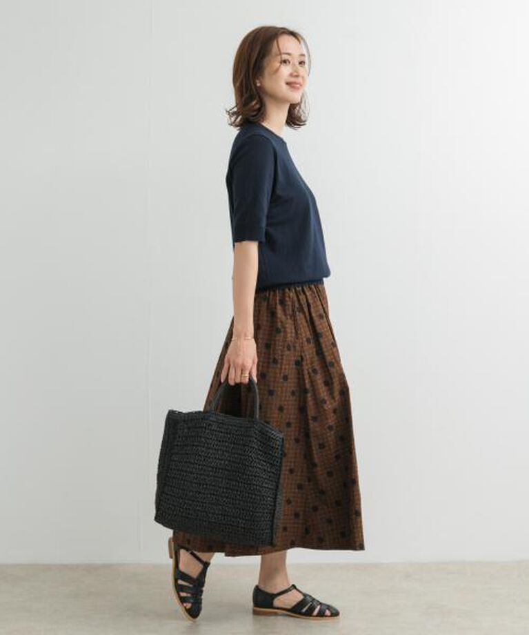 URBAN RESEARCH DOORS「DOORS 『UR TECH ひやサラクール』コットンハーフスリーブKNIT」|ニット・セーター|