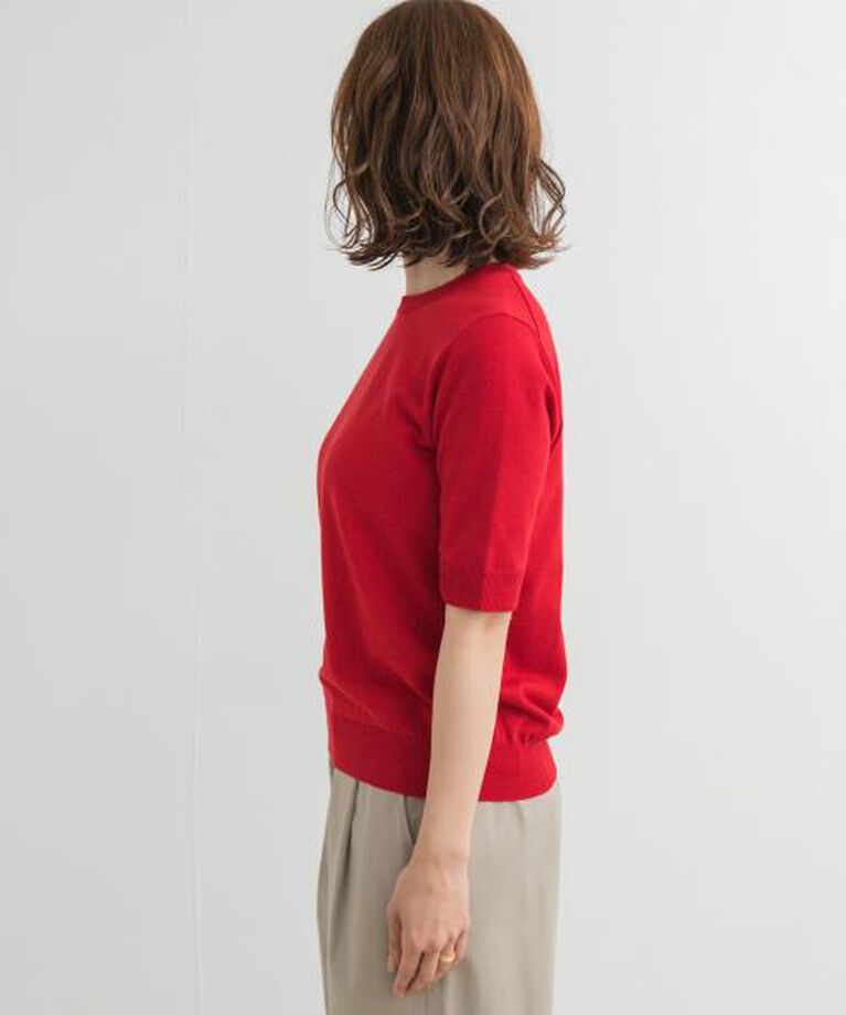 URBAN RESEARCH DOORS「DOORS 『UR TECH ひやサラクール』コットンハーフスリーブKNIT」|ニット・セーター|