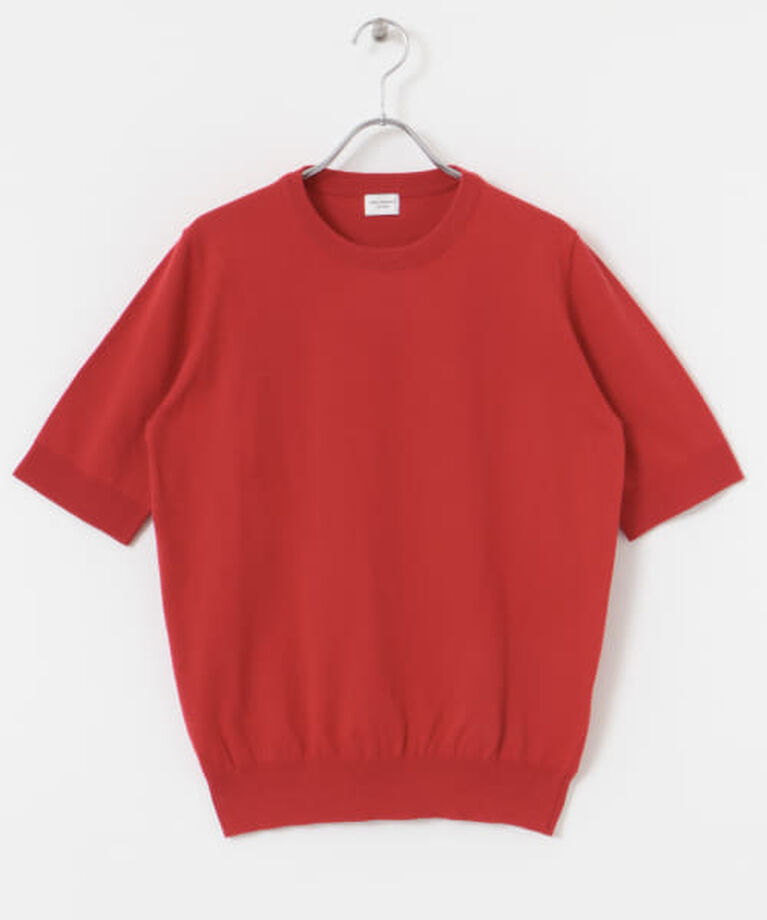 URBAN RESEARCH DOORS「DOORS 『UR TECH ひやサラクール』コットンハーフスリーブKNIT」|ニット・セーター|