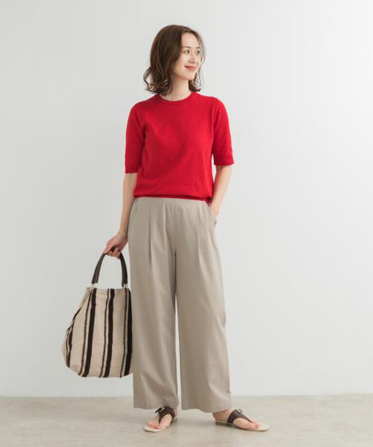 URBAN RESEARCH DOORS「DOORS 『UR TECH ひやサラクール』コットンハーフスリーブKNIT」|ニット・セーター|