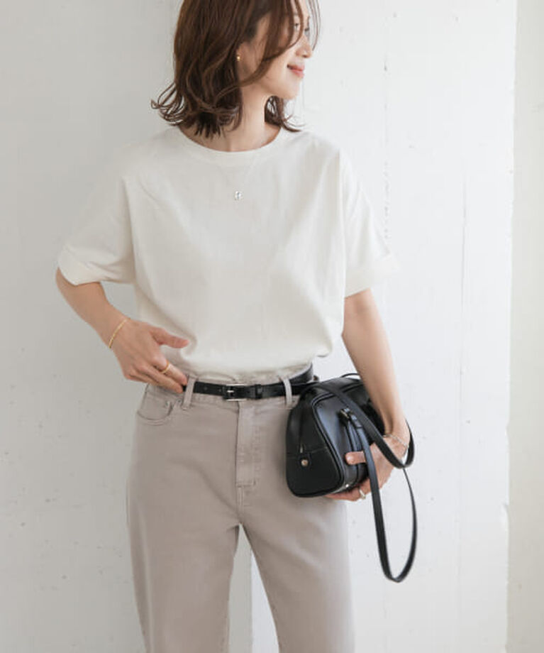 URBAN RESEARCH DOORS「DOORS 『UR TECH』コットンロールスリーブプルオーバー」|Tシャツ・カットソー|