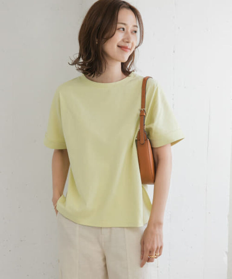 URBAN RESEARCH DOORS「DOORS 『UR TECH』コットンロールスリーブプルオーバー」|Tシャツ・カットソー|