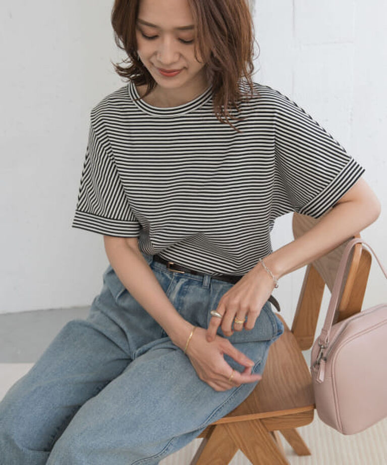 URBAN RESEARCH DOORS「DOORS 『UR TECH』コットンロールスリーブプルオーバー」|Tシャツ・カットソー|