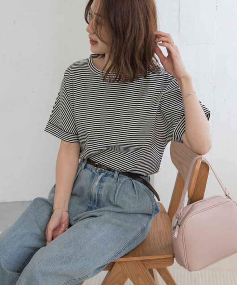URBAN RESEARCH DOORS「DOORS 『UR TECH』コットンロールスリーブプルオーバー」|Tシャツ・カットソー|