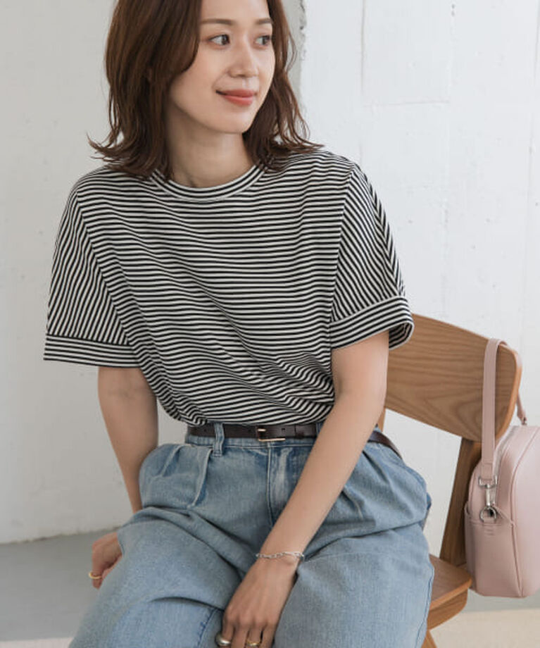 URBAN RESEARCH DOORS「DOORS 『UR TECH』コットンロールスリーブプルオーバー」|Tシャツ・カットソー|