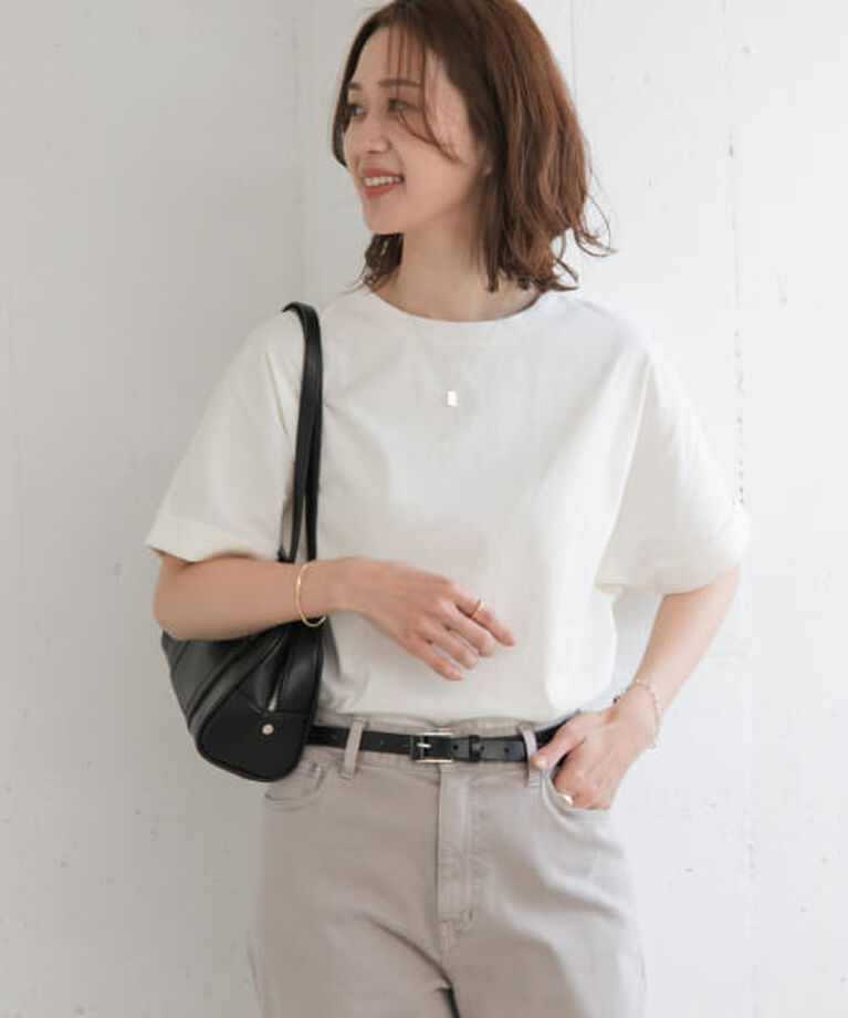 URBAN RESEARCH DOORS「DOORS 『UR TECH』コットンロールスリーブプルオーバー」|Tシャツ・カットソー|
