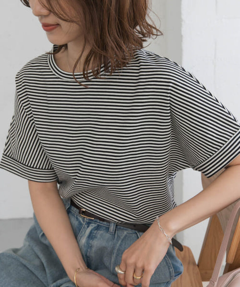 URBAN RESEARCH DOORS「DOORS 『UR TECH』コットンロールスリーブプルオーバー」|Tシャツ・カットソー|