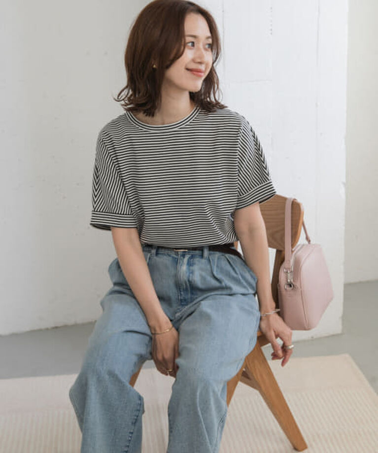 URBAN RESEARCH DOORS「DOORS 『UR TECH』コットンロールスリーブプルオーバー」|Tシャツ・カットソー|