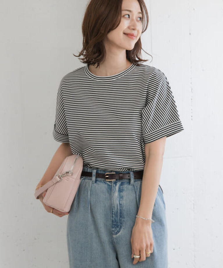 URBAN RESEARCH DOORS「DOORS 『UR TECH』コットンロールスリーブプルオーバー」|Tシャツ・カットソー|