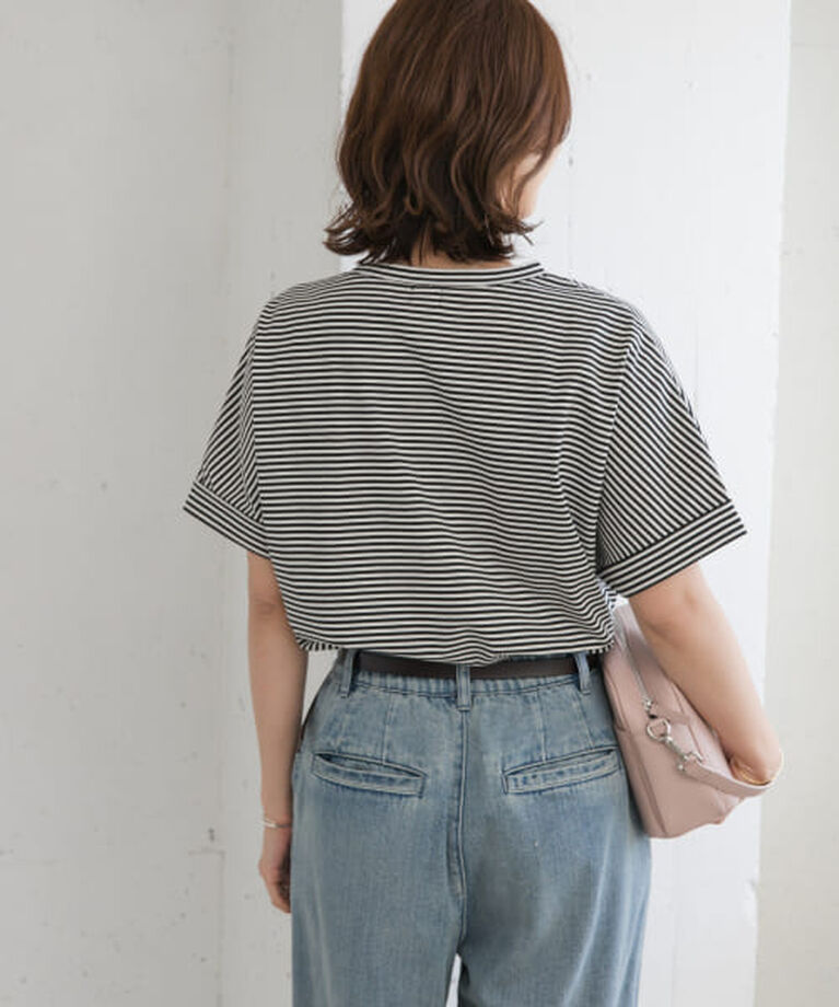 URBAN RESEARCH DOORS「DOORS 『UR TECH』コットンロールスリーブプルオーバー」|Tシャツ・カットソー|