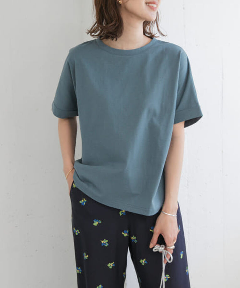 URBAN RESEARCH DOORS「DOORS 『UR TECH』コットンロールスリーブプルオーバー」|Tシャツ・カットソー|
