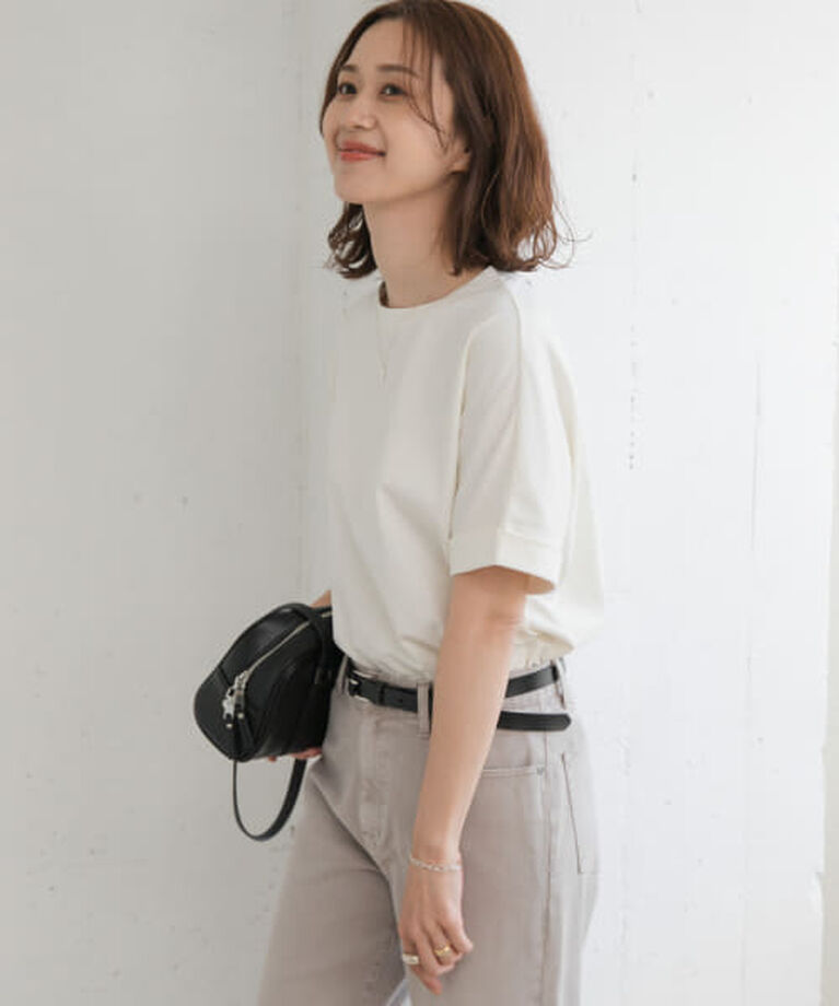 URBAN RESEARCH DOORS「DOORS 『UR TECH』コットンロールスリーブプルオーバー」|Tシャツ・カットソー|