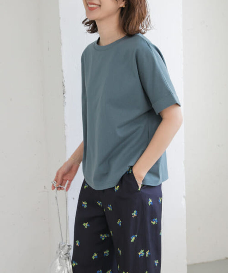 URBAN RESEARCH DOORS「DOORS 『UR TECH』コットンロールスリーブプルオーバー」|Tシャツ・カットソー|