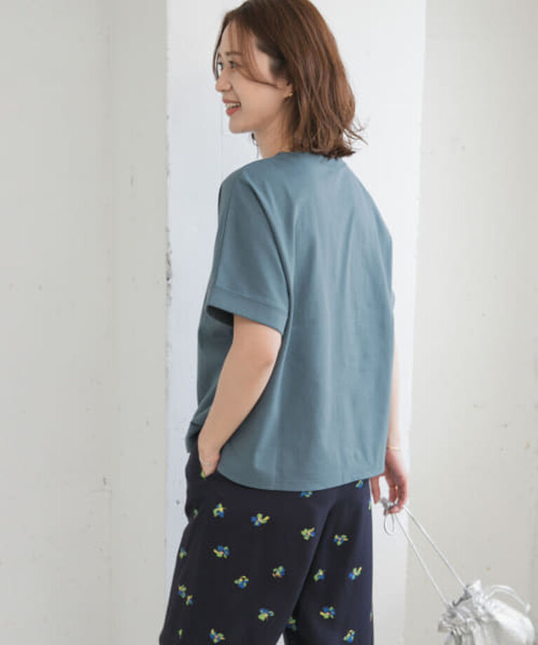 URBAN RESEARCH DOORS「DOORS 『UR TECH』コットンロールスリーブプルオーバー」|Tシャツ・カットソー|
