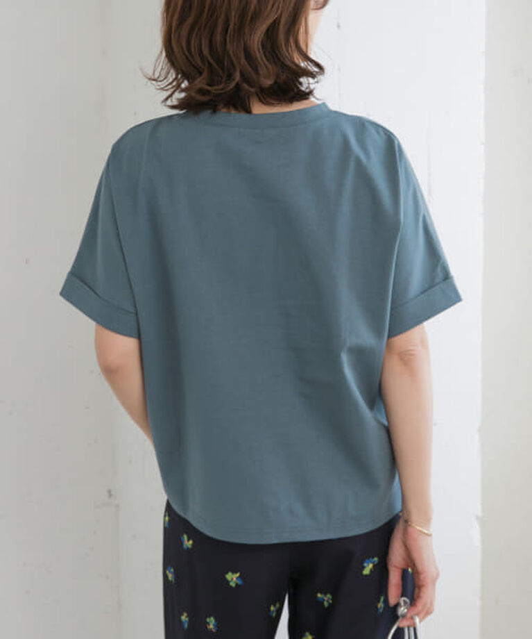 URBAN RESEARCH DOORS「DOORS 『UR TECH』コットンロールスリーブプルオーバー」|Tシャツ・カットソー|