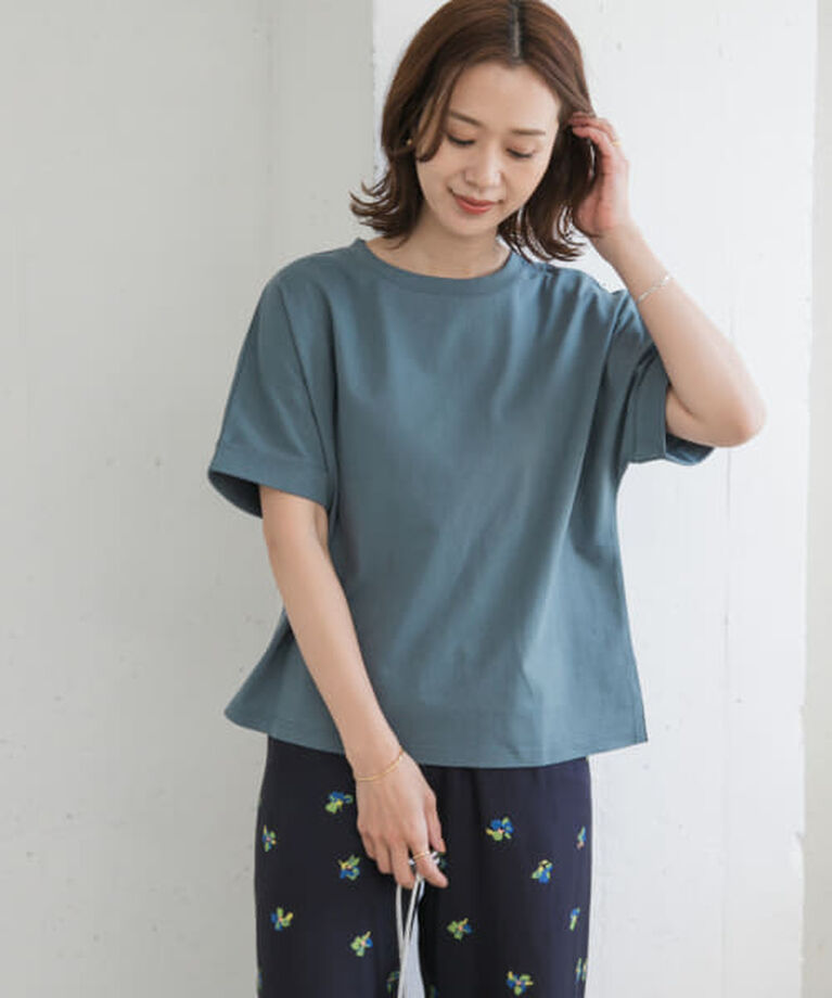 URBAN RESEARCH DOORS「DOORS 『UR TECH』コットンロールスリーブプルオーバー」|Tシャツ・カットソー|