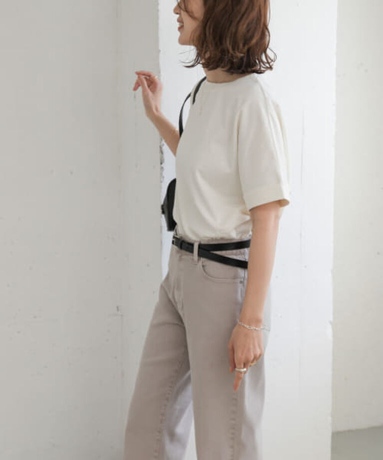 URBAN RESEARCH DOORS「DOORS 『UR TECH』コットンロールスリーブプルオーバー」|Tシャツ・カットソー|
