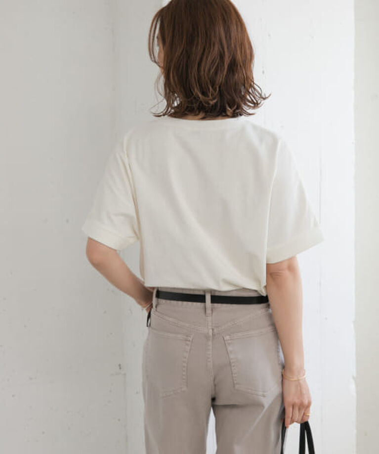 URBAN RESEARCH DOORS「DOORS 『UR TECH』コットンロールスリーブプルオーバー」|Tシャツ・カットソー|