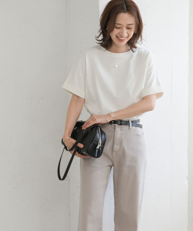 URBAN RESEARCH DOORS「DOORS 『UR TECH』コットンロールスリーブプルオーバー」|Tシャツ・カットソー|