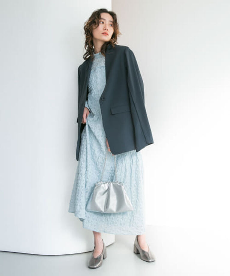  「KBF パイピングレースワンピース」|ワンピース|L.BLUE