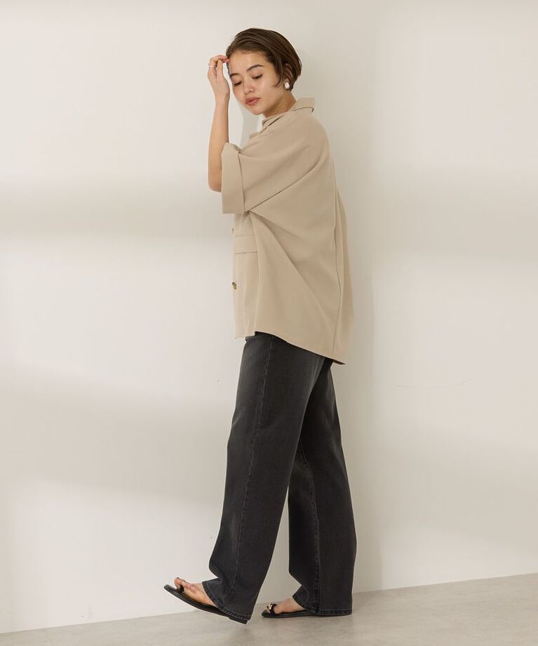 AMERICAN HOLIC「テーラード半袖ジャケット　|　25SS/春夏/レディース/カジュアル/セットアップ対応」|その他|