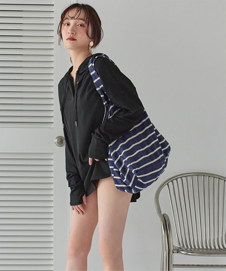 SEA DRESS「オーバーシルエットラッシュパーカープルオーバー」|ビキニトップス|