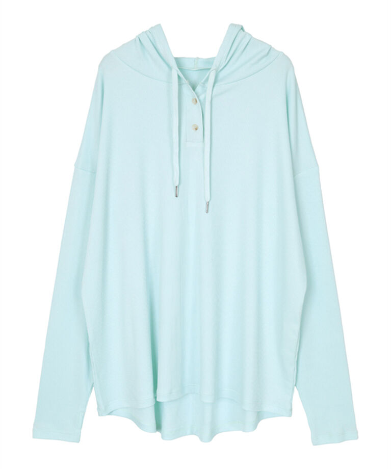 SEA DRESS「オーバーシルエットラッシュパーカープルオーバー」|ビキニトップス|