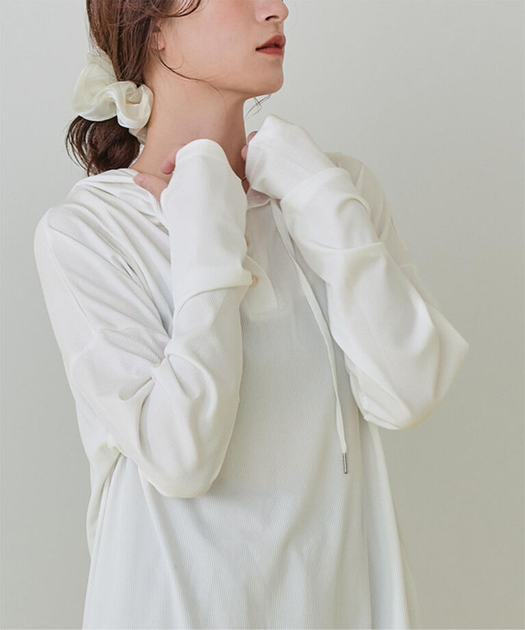 SEA DRESS「オーバーシルエットラッシュパーカープルオーバー」|ビキニトップス|