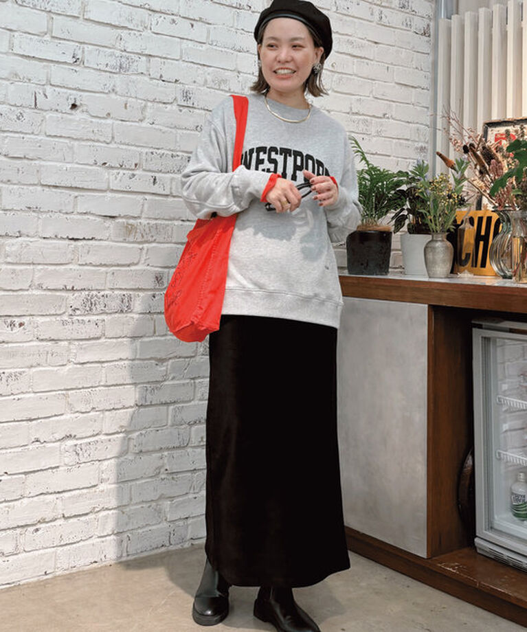  「【低身長・高身長対応】ストレッチコールスカート」|スカート|