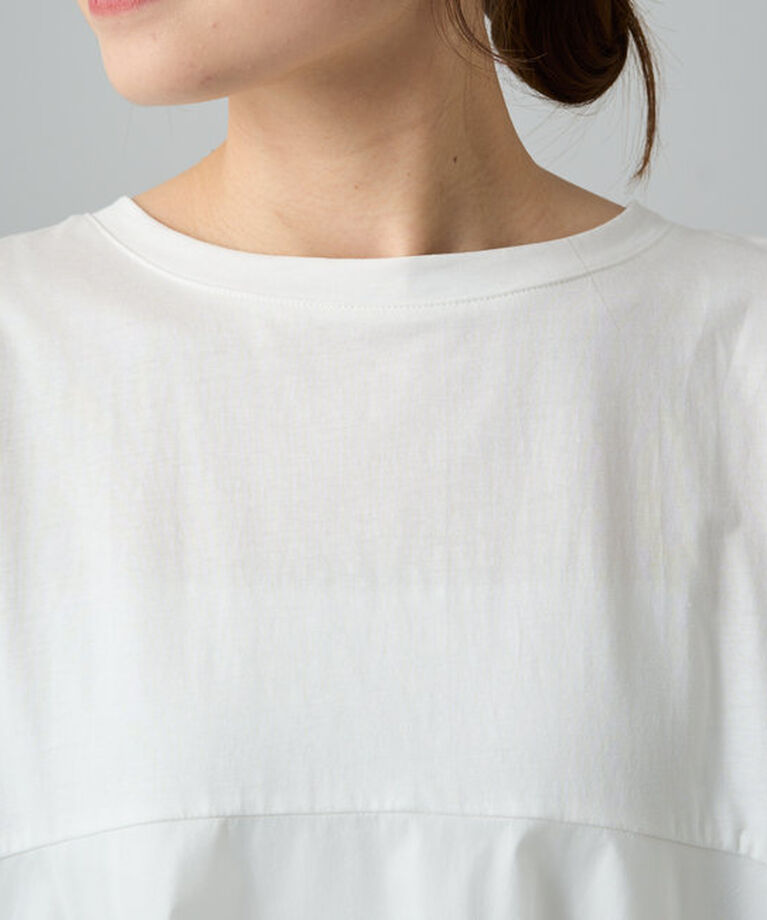  「《リバイバル》【WEB限定/Du noir】チュールドッキングTシャツ」|プルオーバー|