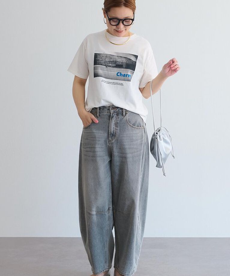  「【＠remi_usus企画】CharmフォトプリントTシャツ」|プルオーバー|