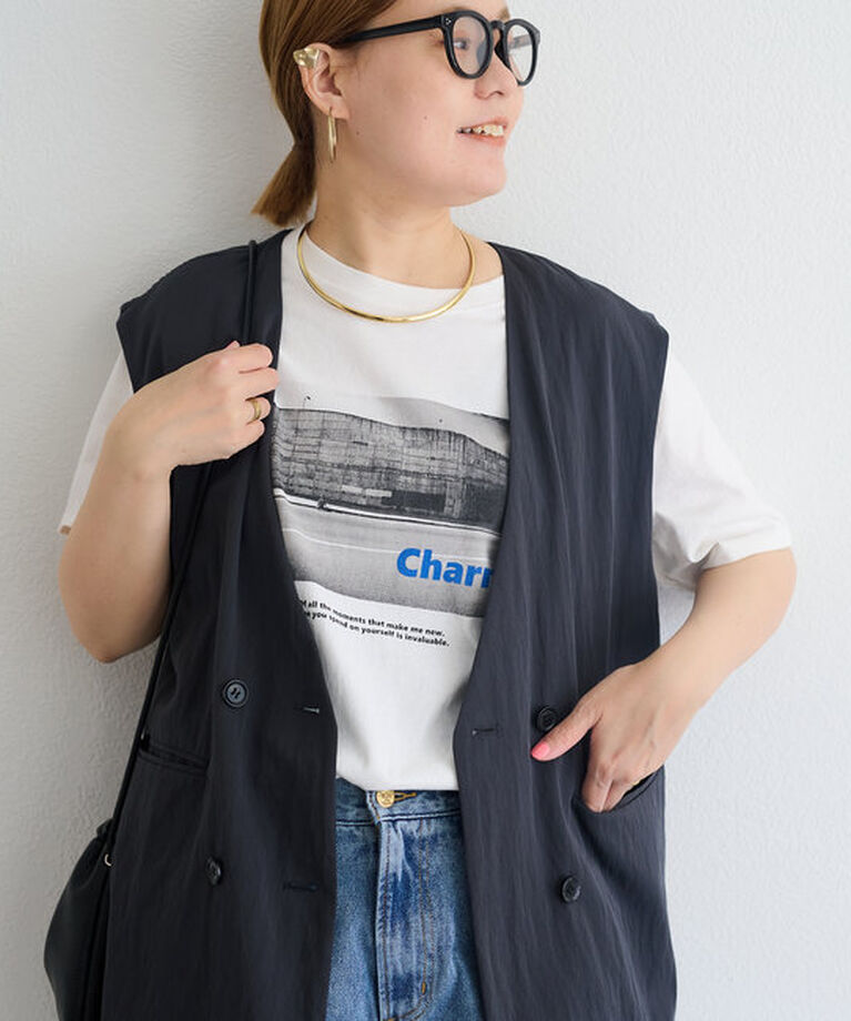  「【＠remi_usus企画】CharmフォトプリントTシャツ」|プルオーバー|