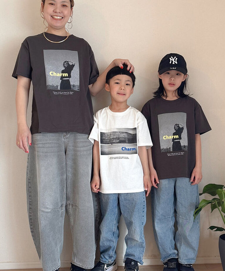 「【＠remi_usus企画】CharmフォトプリントTシャツ」|プルオーバー|