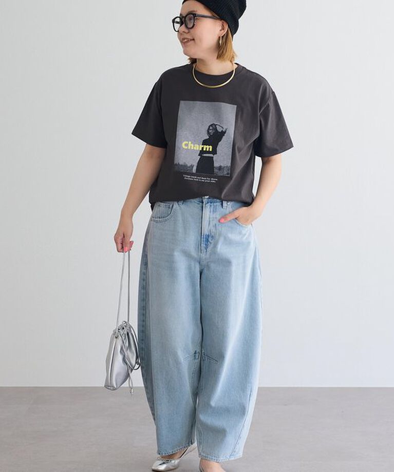  「【＠remi_usus企画】CharmフォトプリントTシャツ」|プルオーバー|