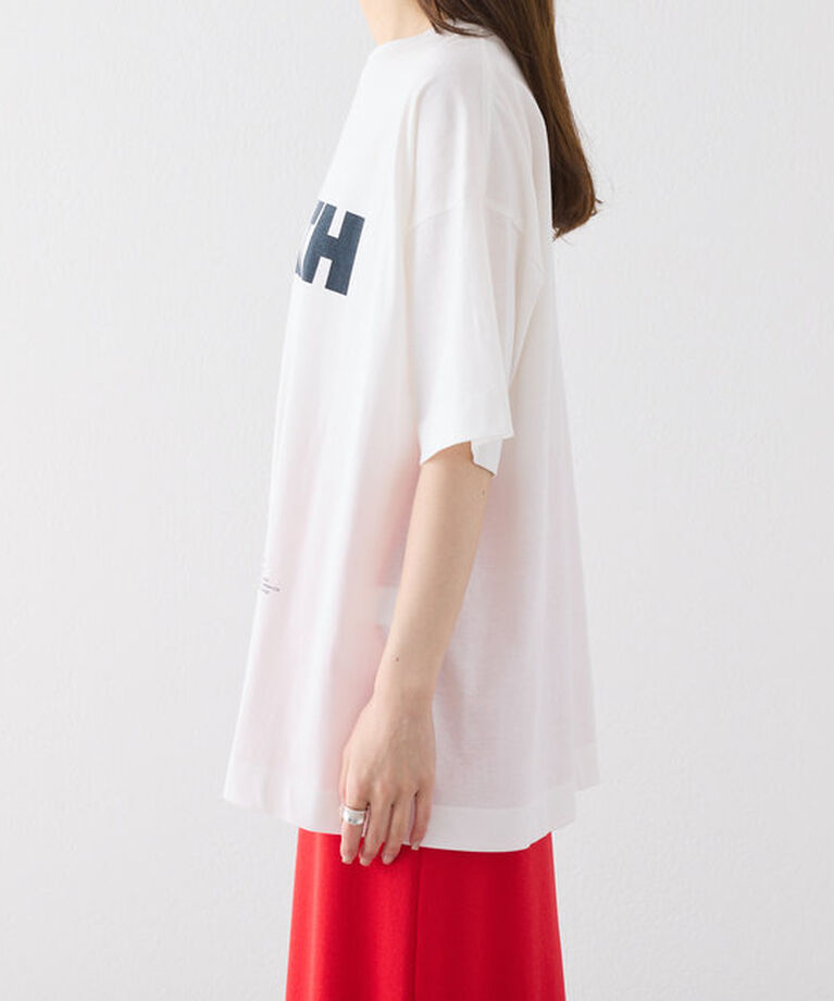  「【汗シミ防止素材】シンプルロゴTシャツ」|プルオーバー|