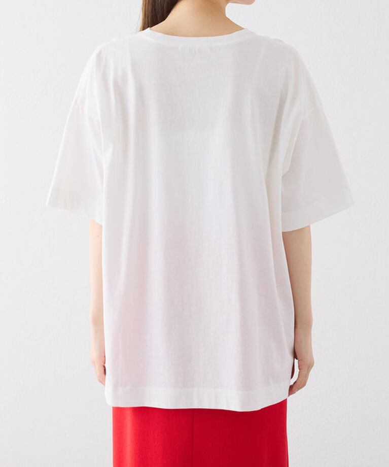  「【汗シミ防止素材】シンプルロゴTシャツ」|プルオーバー|
