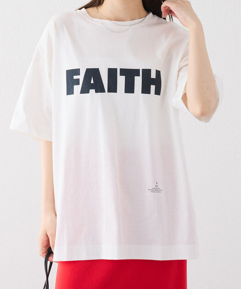  「【汗シミ防止素材】シンプルロゴTシャツ」|プルオーバー|
