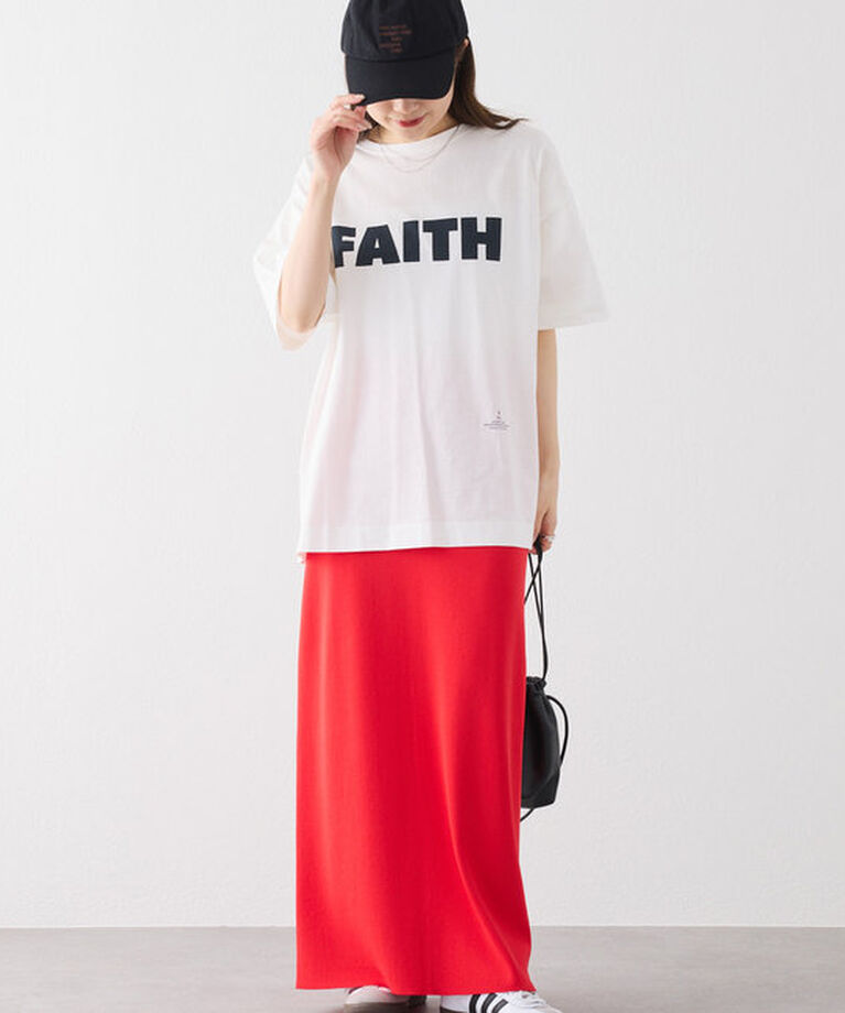  「【汗シミ防止素材】シンプルロゴTシャツ」|プルオーバー|