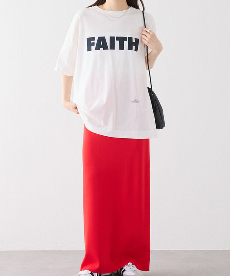  「【汗シミ防止素材】シンプルロゴTシャツ」|プルオーバー|