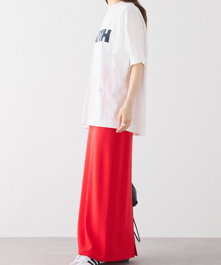  「【汗シミ防止素材】シンプルロゴTシャツ」|プルオーバー|