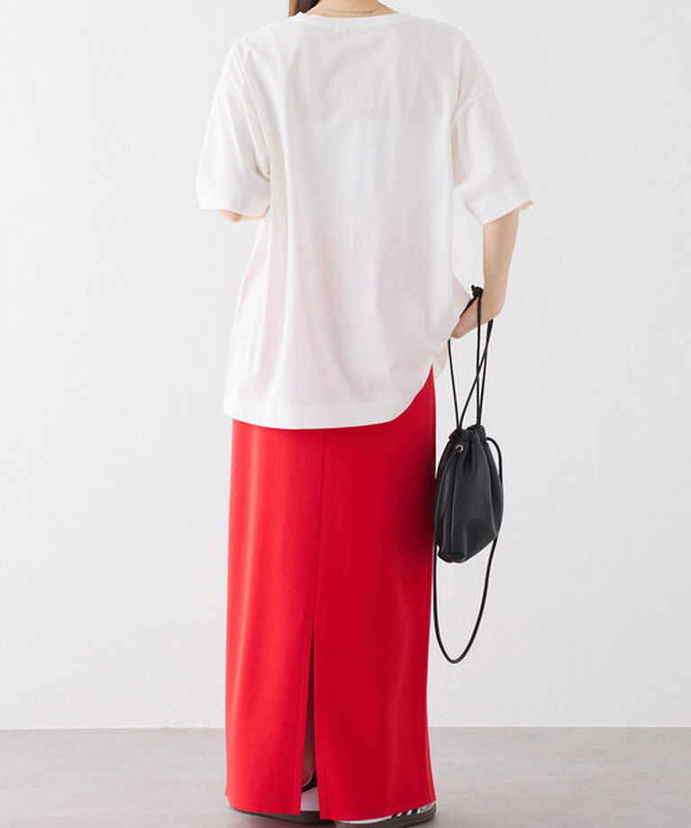  「【汗シミ防止素材】シンプルロゴTシャツ」|プルオーバー|