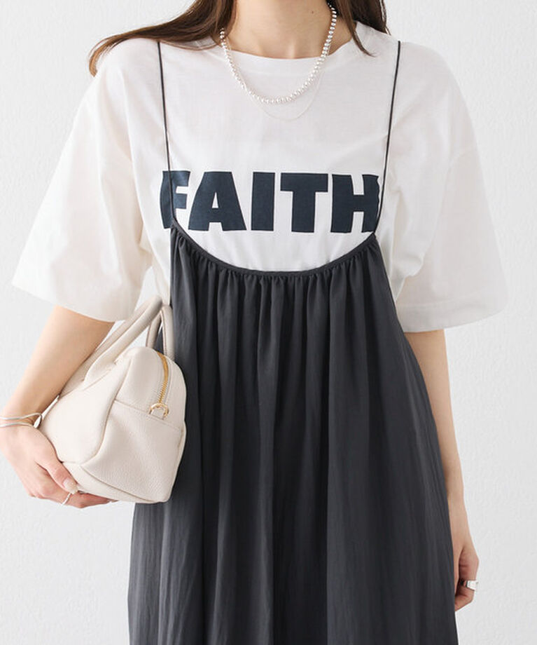  「【汗シミ防止素材】シンプルロゴTシャツ」|プルオーバー|