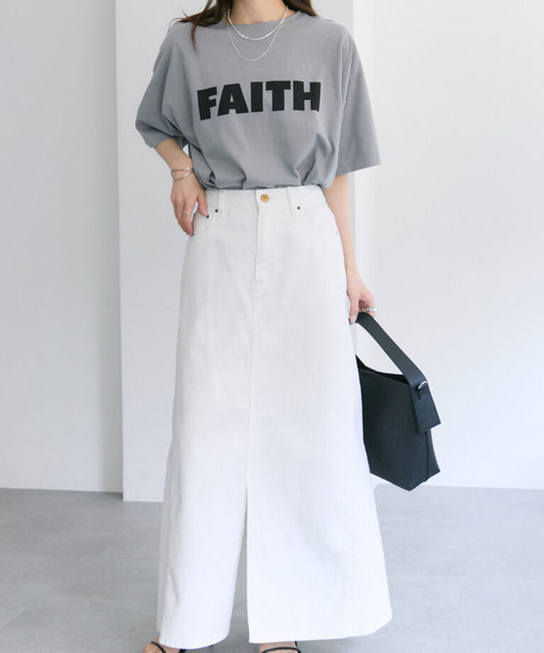  「【汗シミ防止素材】シンプルロゴTシャツ」|プルオーバー|