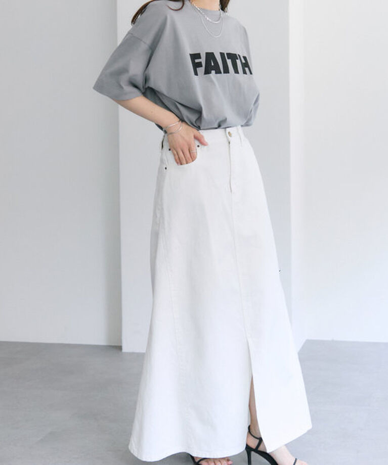  「【汗シミ防止素材】シンプルロゴTシャツ」|プルオーバー|