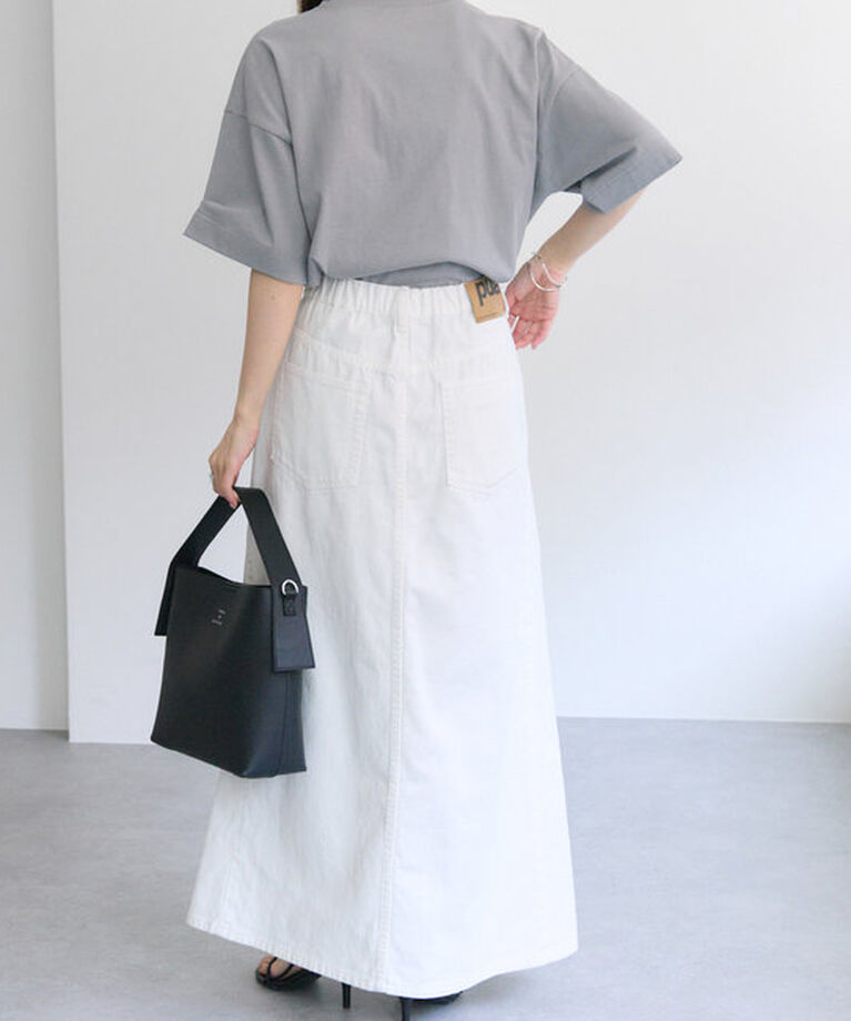  「【汗シミ防止素材】シンプルロゴTシャツ」|プルオーバー|