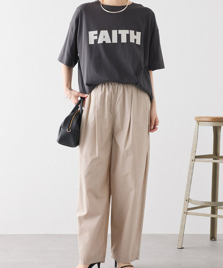  「【汗シミ防止素材】シンプルロゴTシャツ」|プルオーバー|